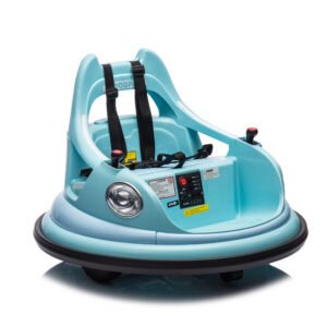 12V ride on bumper car for kids,electric car for kids,1.5-5 Years Old,W/Remote Control, LED Lights, Bluetooth & 360 Degree Spin, Vehicle body with anti-collision padding Five-point Safety Belt,2wd