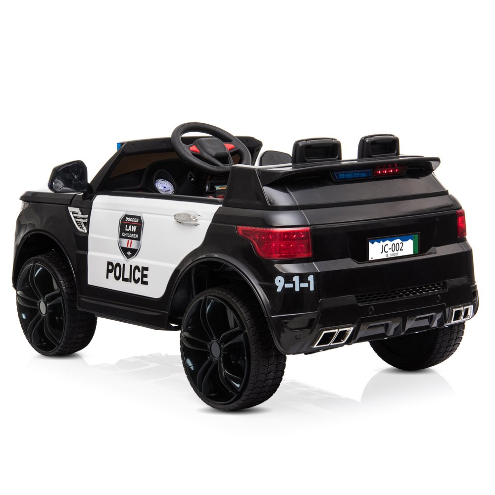 12V Kids Police Ride On Car Electric Cars 2.4G Remote Control, LED Flashing Light, Music & Horn. - Image 2