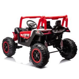 24V Ride On XXL UTV car for kid,2seater with two safety belts, Side by Side 4x4 Ride on Off-Road Truck with Parent Remote Control, Battery Powered Electric Car w/High Low Speed, two safety belts.