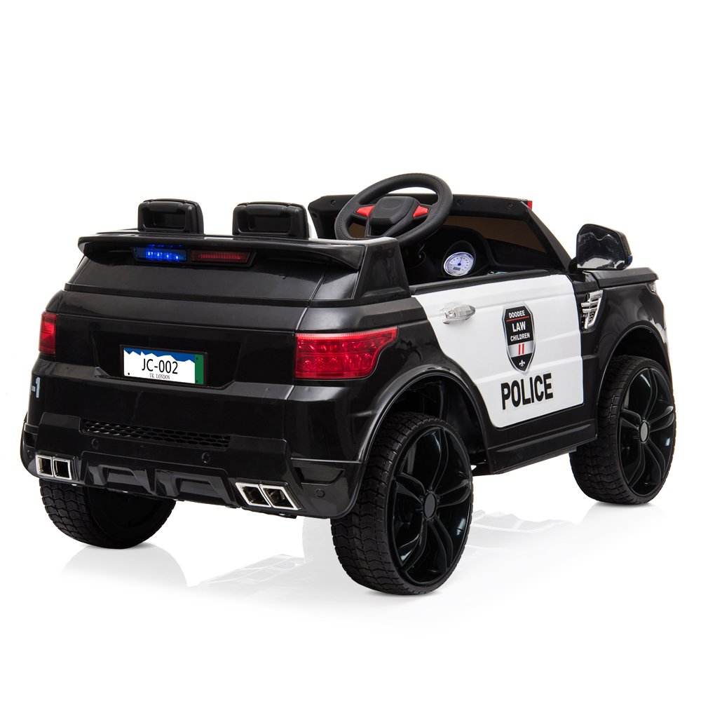 12V Kids Police Ride On Car Electric Cars 2.4G Remote Control, LED Flashing Light, Music & Horn. - Image 3