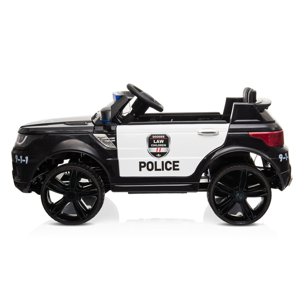 12V Kids Police Ride On Car Electric Cars 2.4G Remote Control, LED Flashing Light, Music & Horn. - Image 4